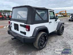 2014 JEEP WRANGLER (MPV), VIN # 1C4AJWAG2EL138175 **SALVAGE TITLE**