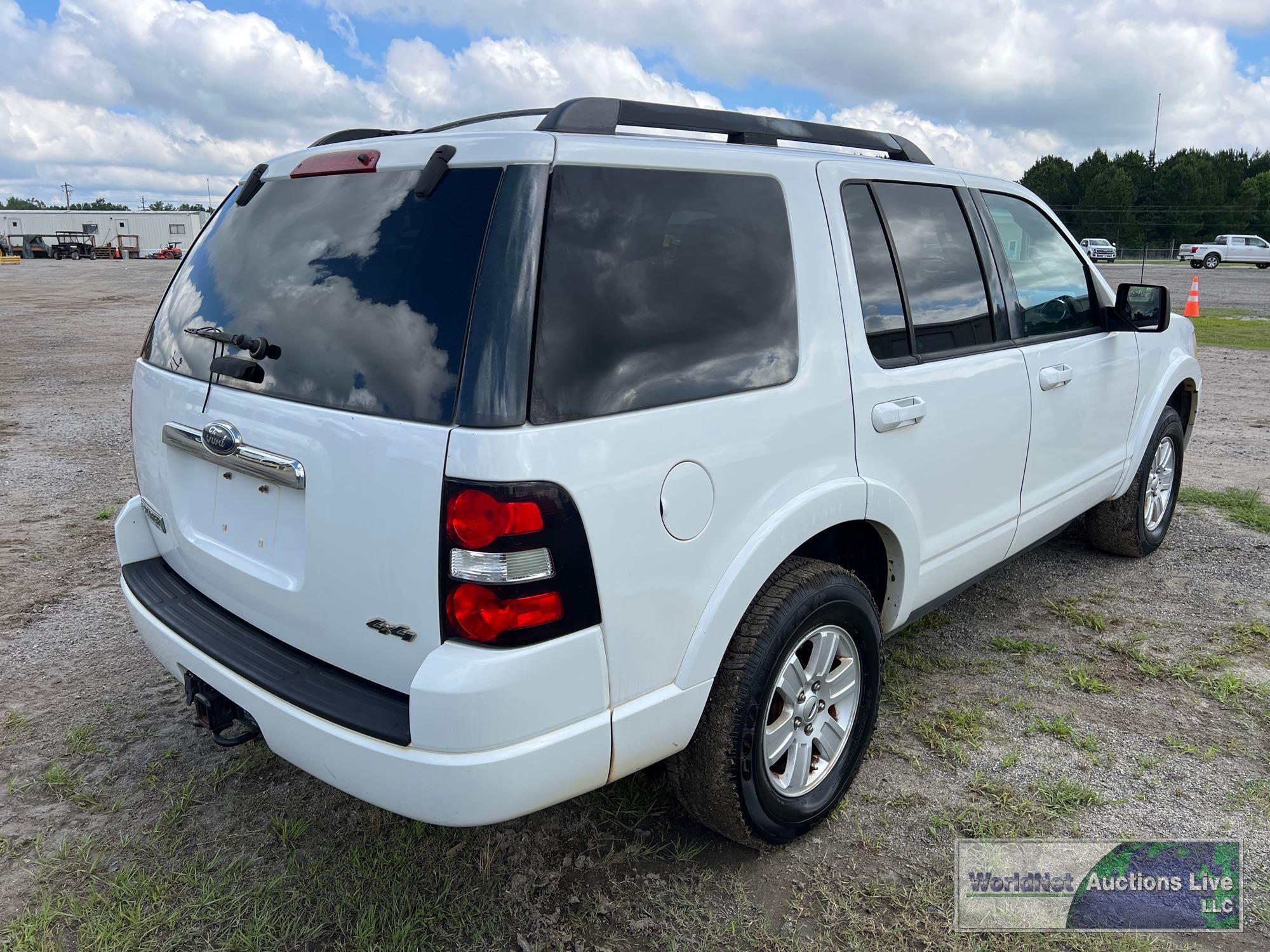 2010 FORD EXPLORER XLT (MPV), VIN # 1FMEU7DE7AUA22432