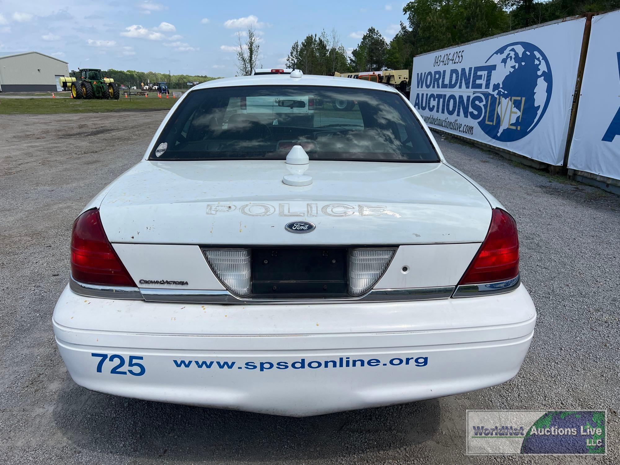 2008 FORD CROWN VICTORIA PASS. CAR, VIN # 2FAFP71V78X158959