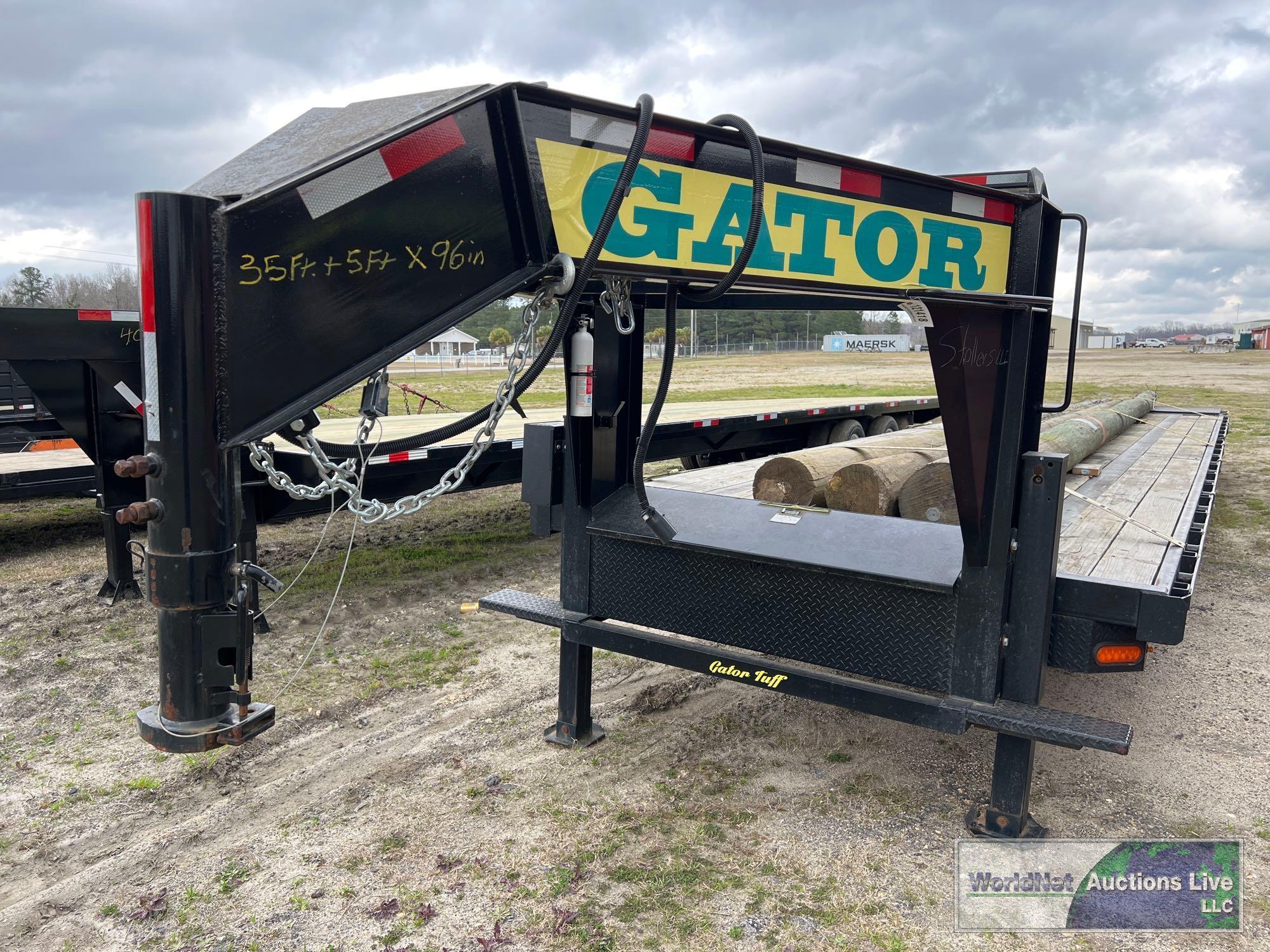 2022 GATORMADE 35+5 GOOSENECK TRAILER, VIN # 4Z1GF402XNS004085