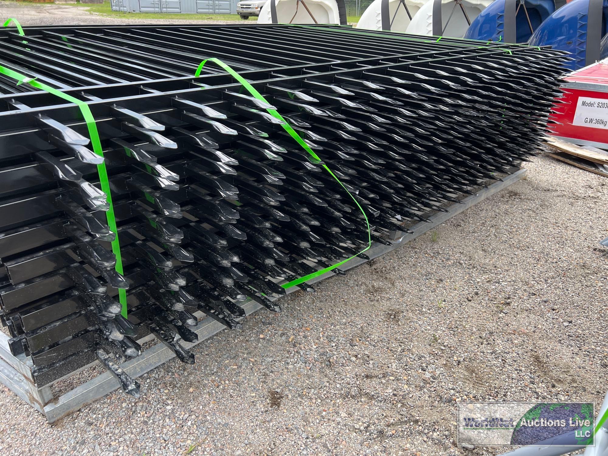 UNUSED FENS FEN20 7'x10' GALVANIZED STEEL SITE FENCE