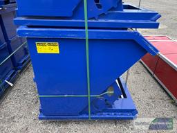 NEW/UNUSED SELF DUMPING HOPPER W/ FORK POCKETS