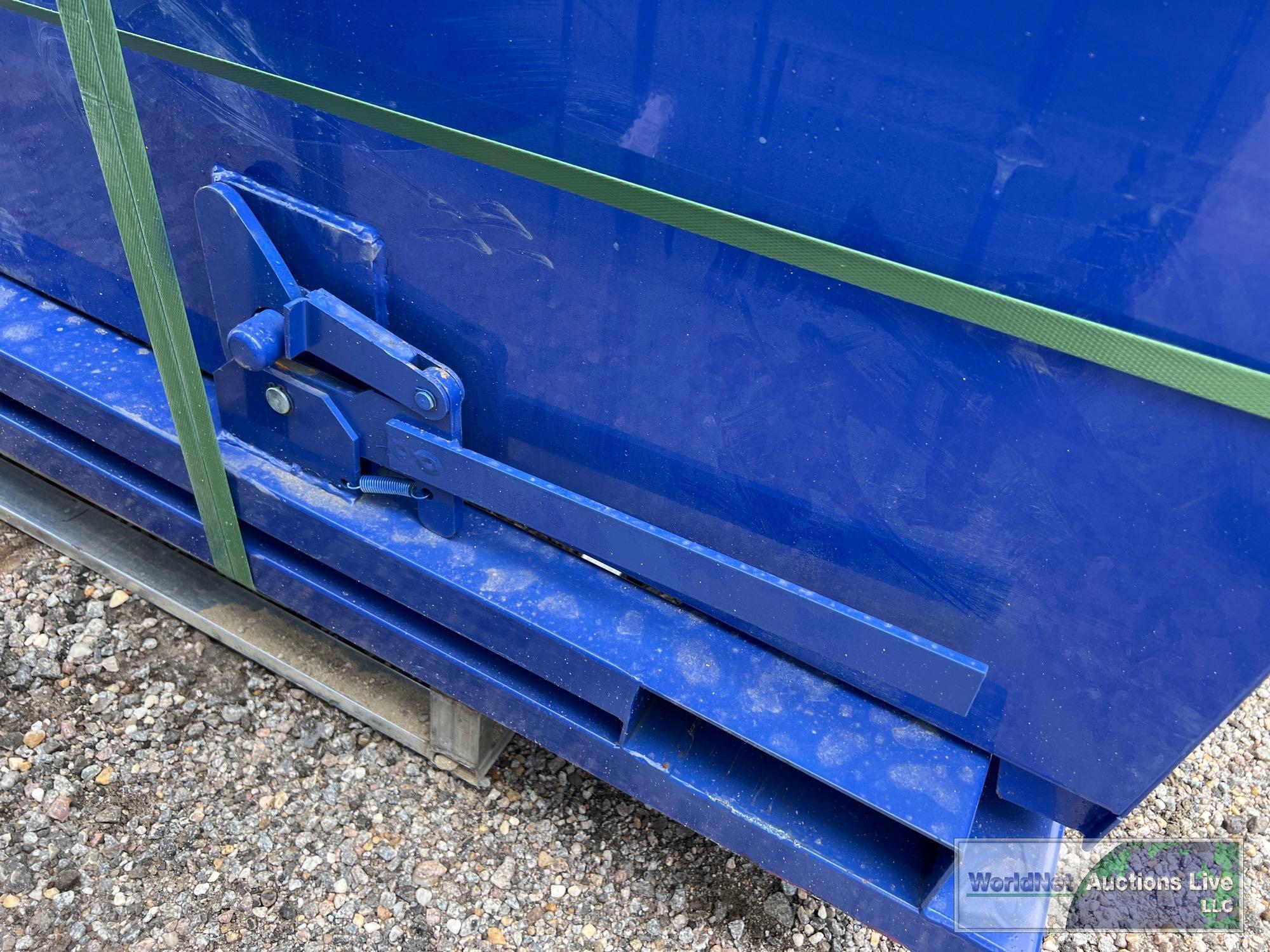 NEW/UNUSED SELF DUMPING HOPPER W/ FORK POCKETS