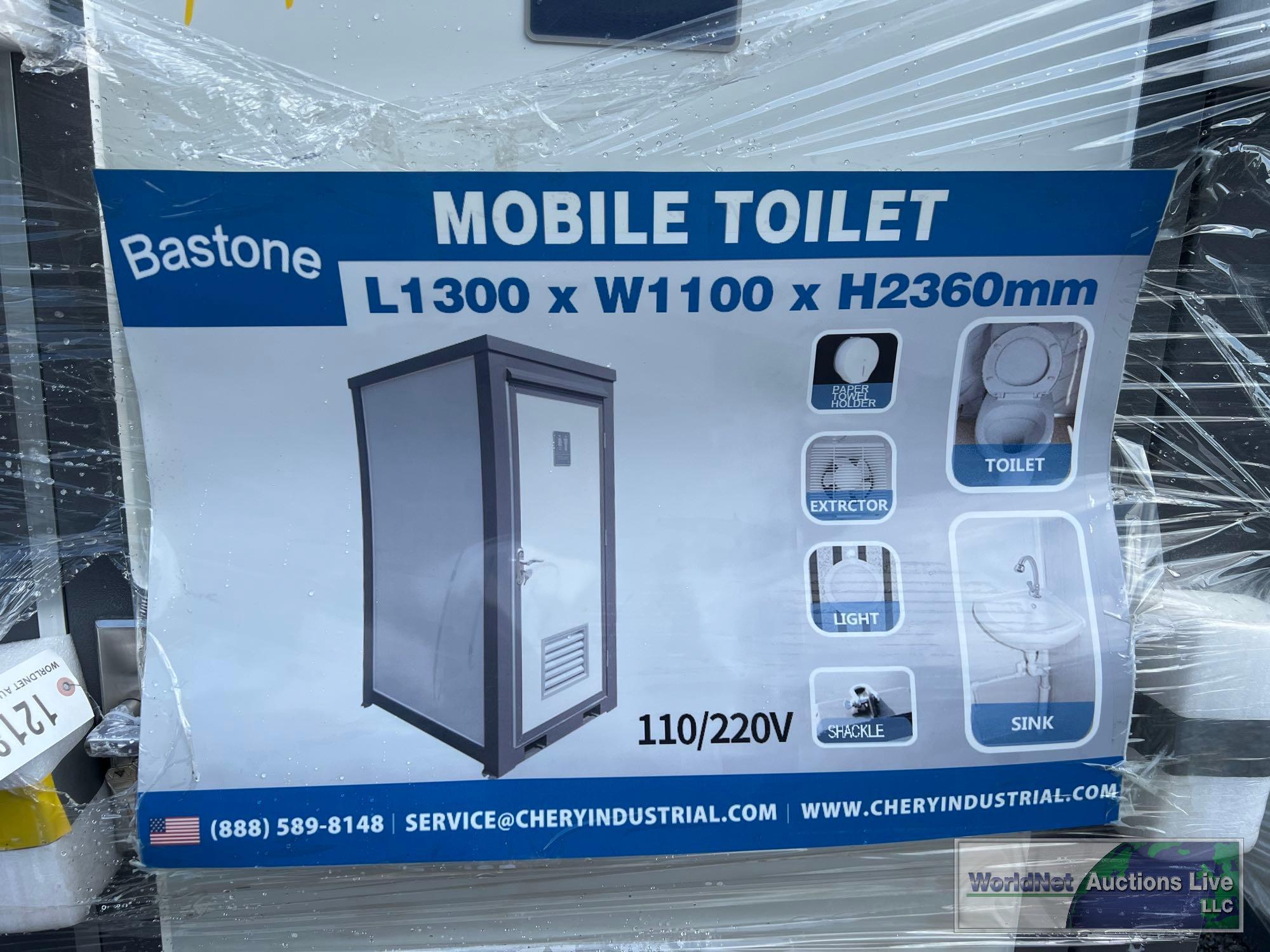 NEW/UNUSED BASTONE SINGLE STALL MOBILE TOILET