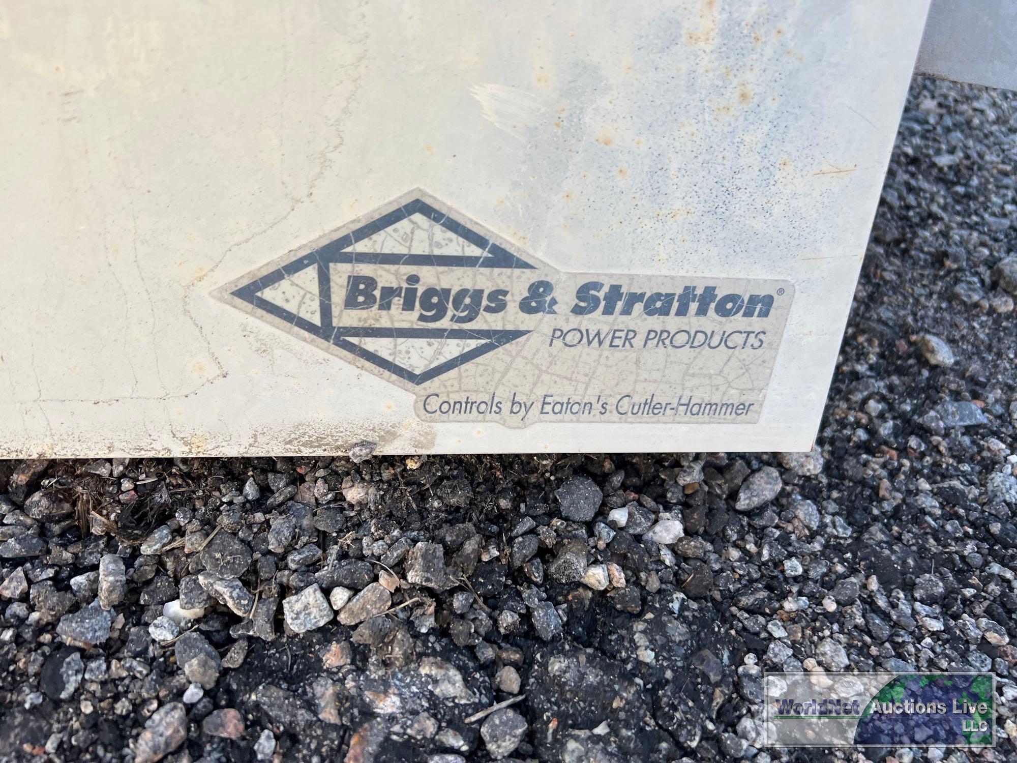 BRIGGS & STRATTON 01815 STAND BY GENERATOR SN-1010781986