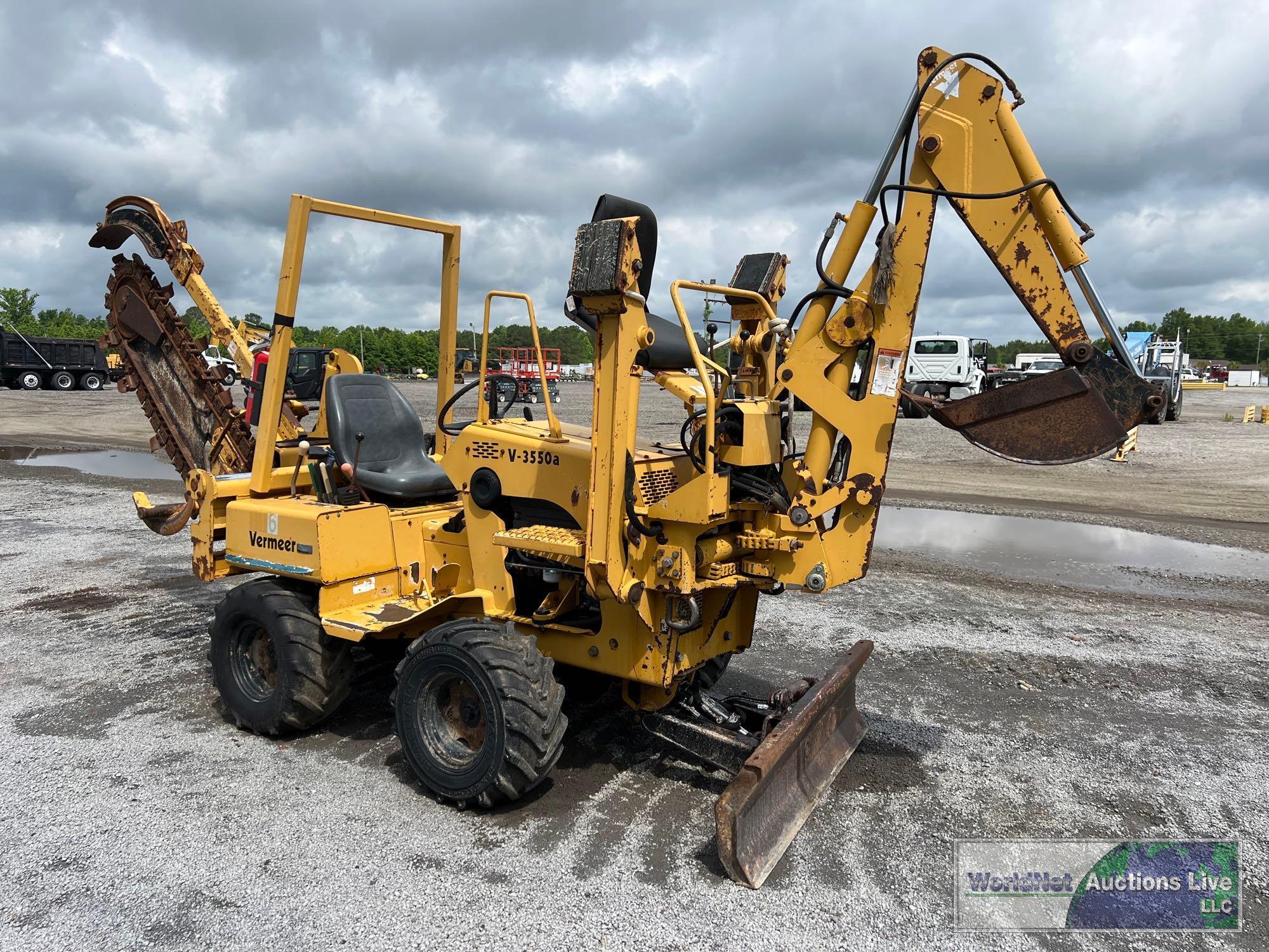 2000 VEMEER V3550A RIDE ON TRENCHER SN-1VRS072P2Y1001426