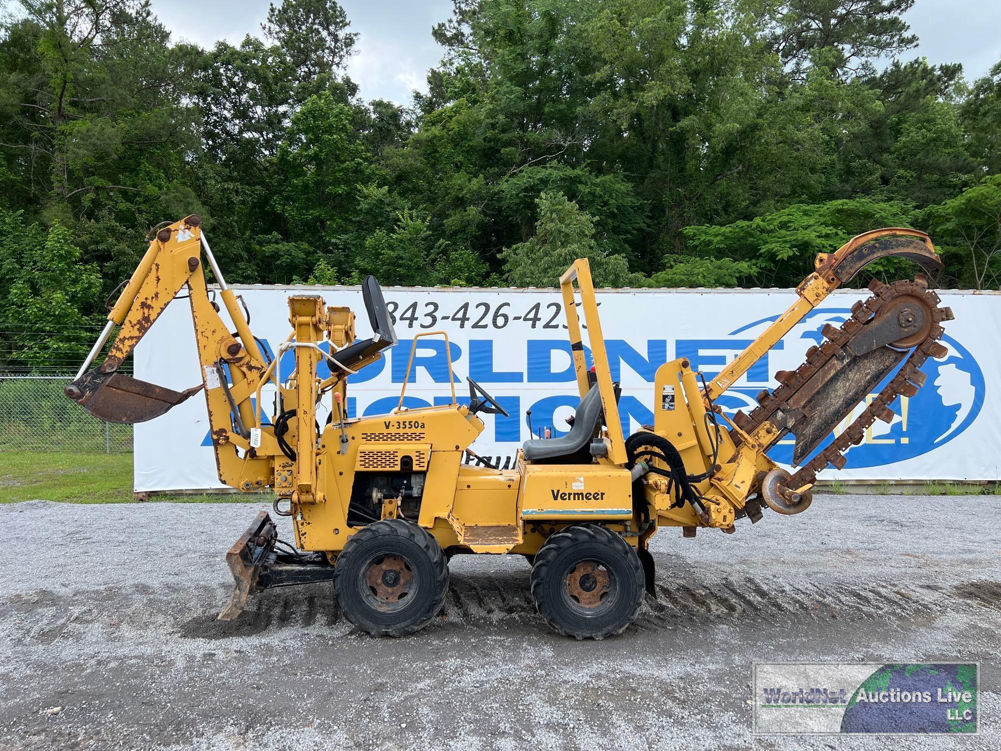 2000 VEMEER V3550A RIDE ON TRENCHER SN-1VRS072P2Y1001426