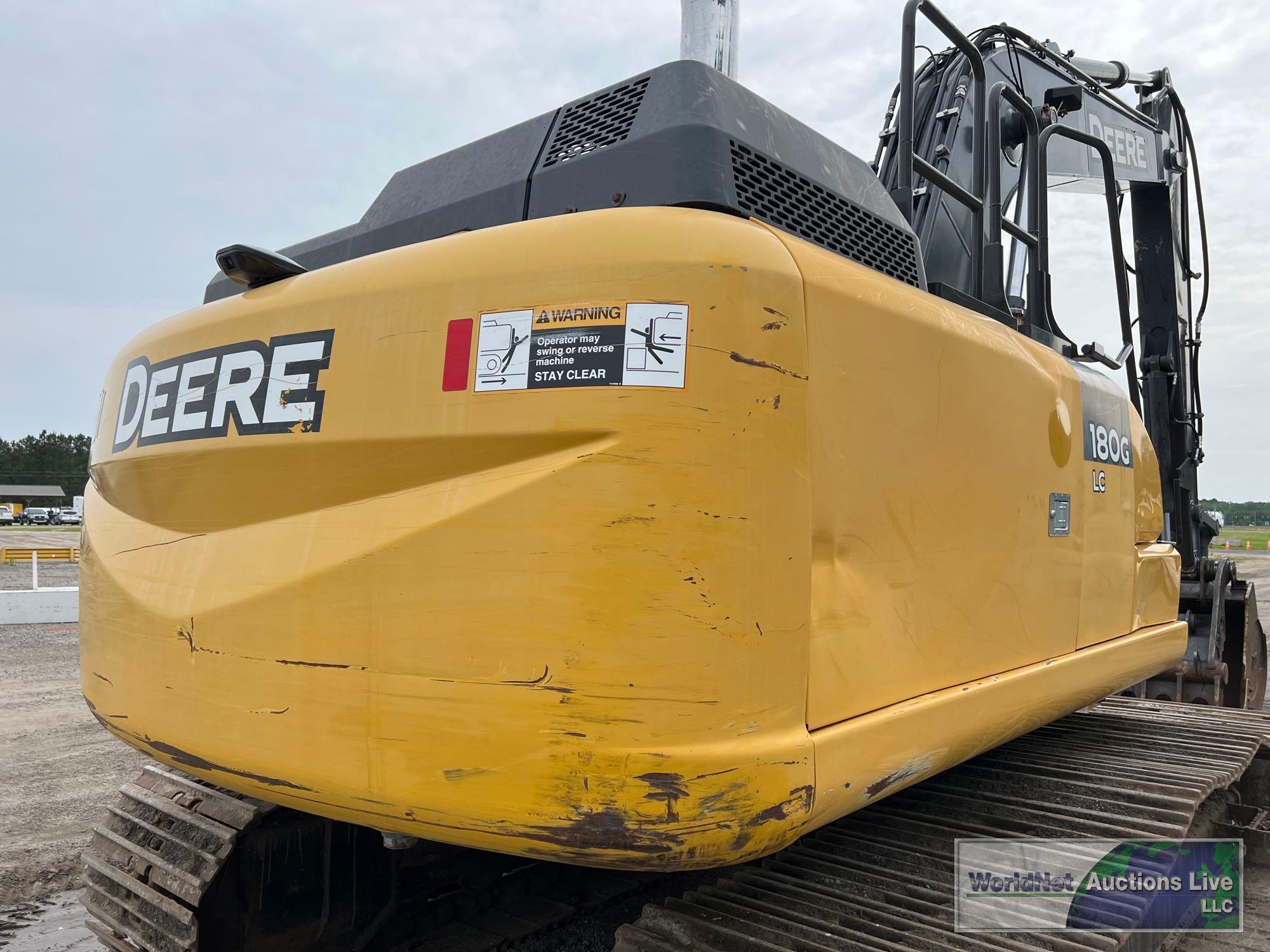 2018 JOHN DEERE 180GLC HYDRAULIC EXCAVATOR SN-1FF180GXTJF020855