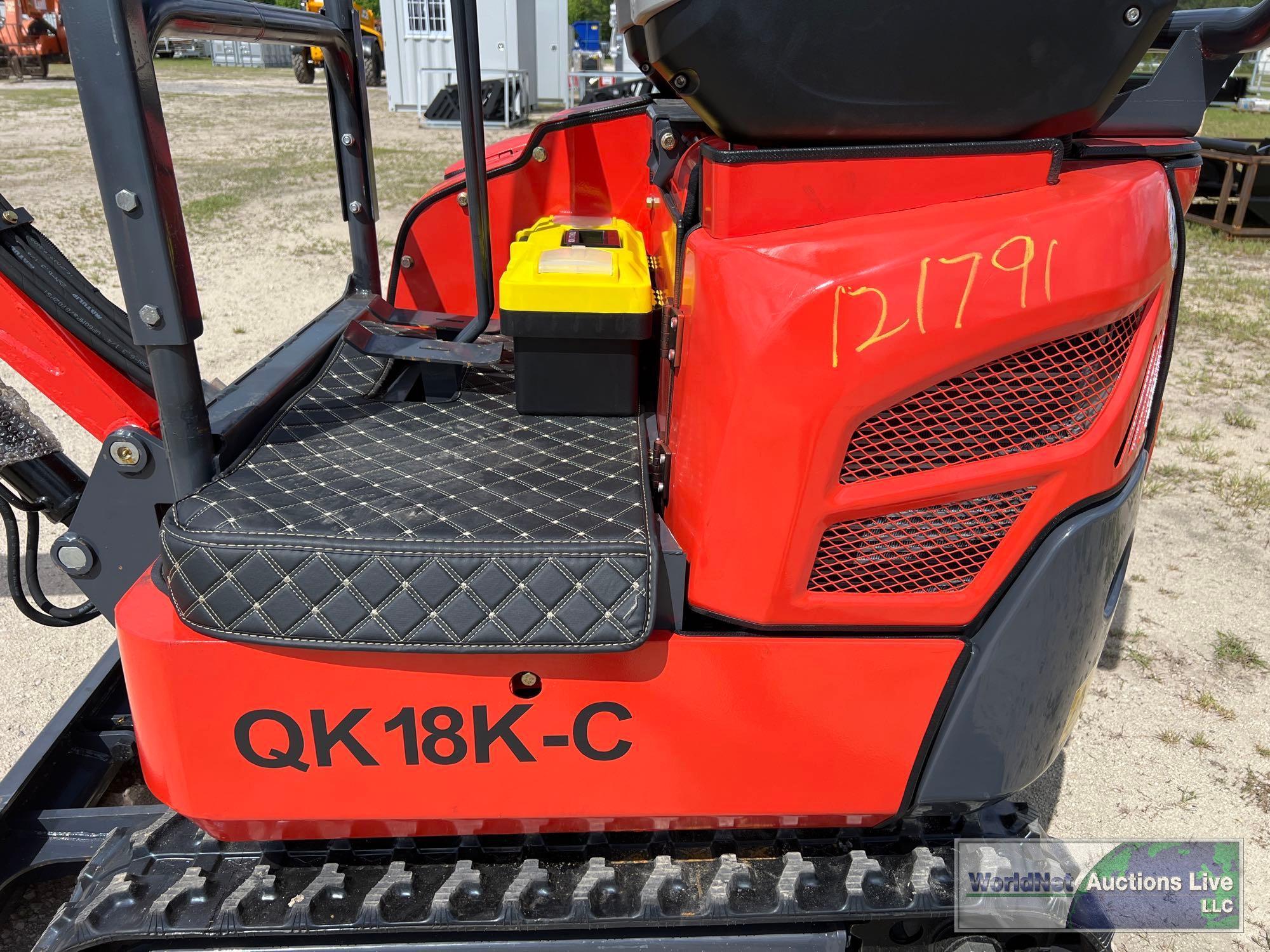 2024 AGT-INDUSTRIAL QK18K-C MINI-EXCAVATOR SN-QK18KC20240317001