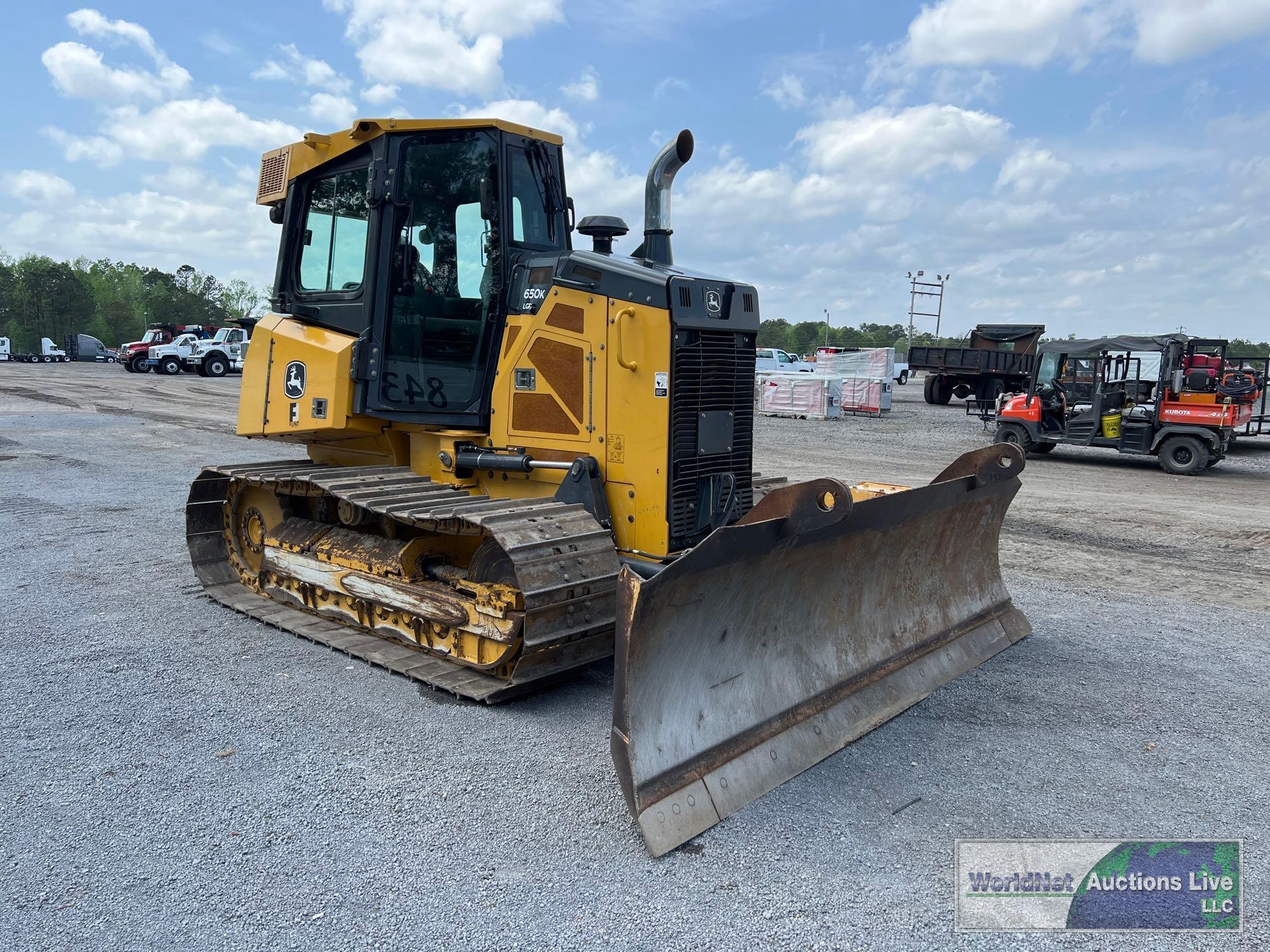 2016 JOHN DEERE 650K LGP CRAWLER DOZER SN-IT0650KXPFF289292