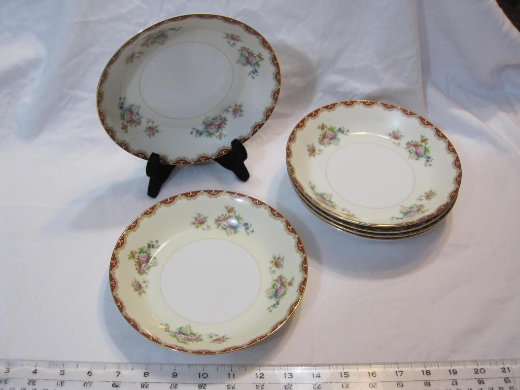 6 Royal Embassy China Rutland Bowls, 7 3/8" Diameter, 4 lbs 2 oz