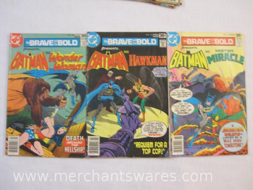 Twelve DC The Brave and the Bold Comic Books Nos. 135-141, 143, 145-147, and 182, 1977-1982, 1 lb 3