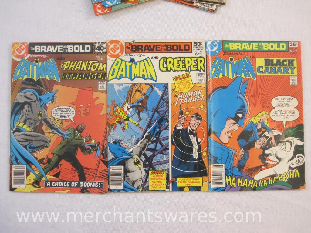 Twelve DC The Brave and the Bold Comic Books Nos. 135-141, 143, 145-147, and 182, 1977-1982, 1 lb 3