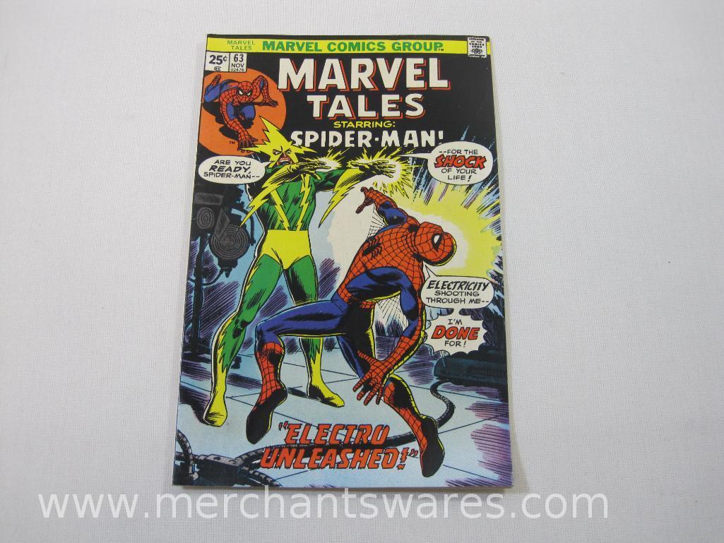 Marvel Tales Starring: Spider-Man Comics, Six Issues includes No. 62-63, Oct-Nov 1975, 64-67, Jan,