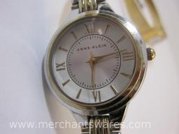 Four Ladies Watches, Seiko, Brighton and Anne Klein, 5oz