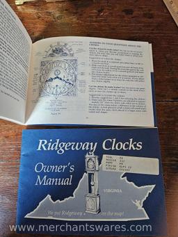 Ridgeway Grandfather Clock with Manuals, 17Wx82Hx10D