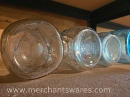 Four Wire Bail Vintage Glass Jars, Ball and Atlas