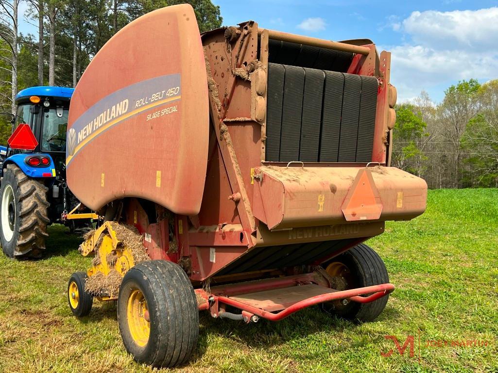 2017 NEW HOLLAND ROLL-BELT 450 SILAGE SPECIAL ROUND BALER