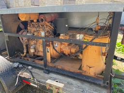 Single Axle Towable LeRoi Compressor on Trailer & with Trailer w/ Ball Hitch and Ramps (Not