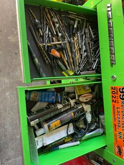 US General Port 5 Drawer Tool Box w/ Contents Included (Green)