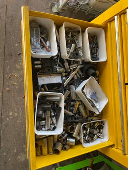 US General Port 5 Drawer Tool Box, Contents Included (Yellow)