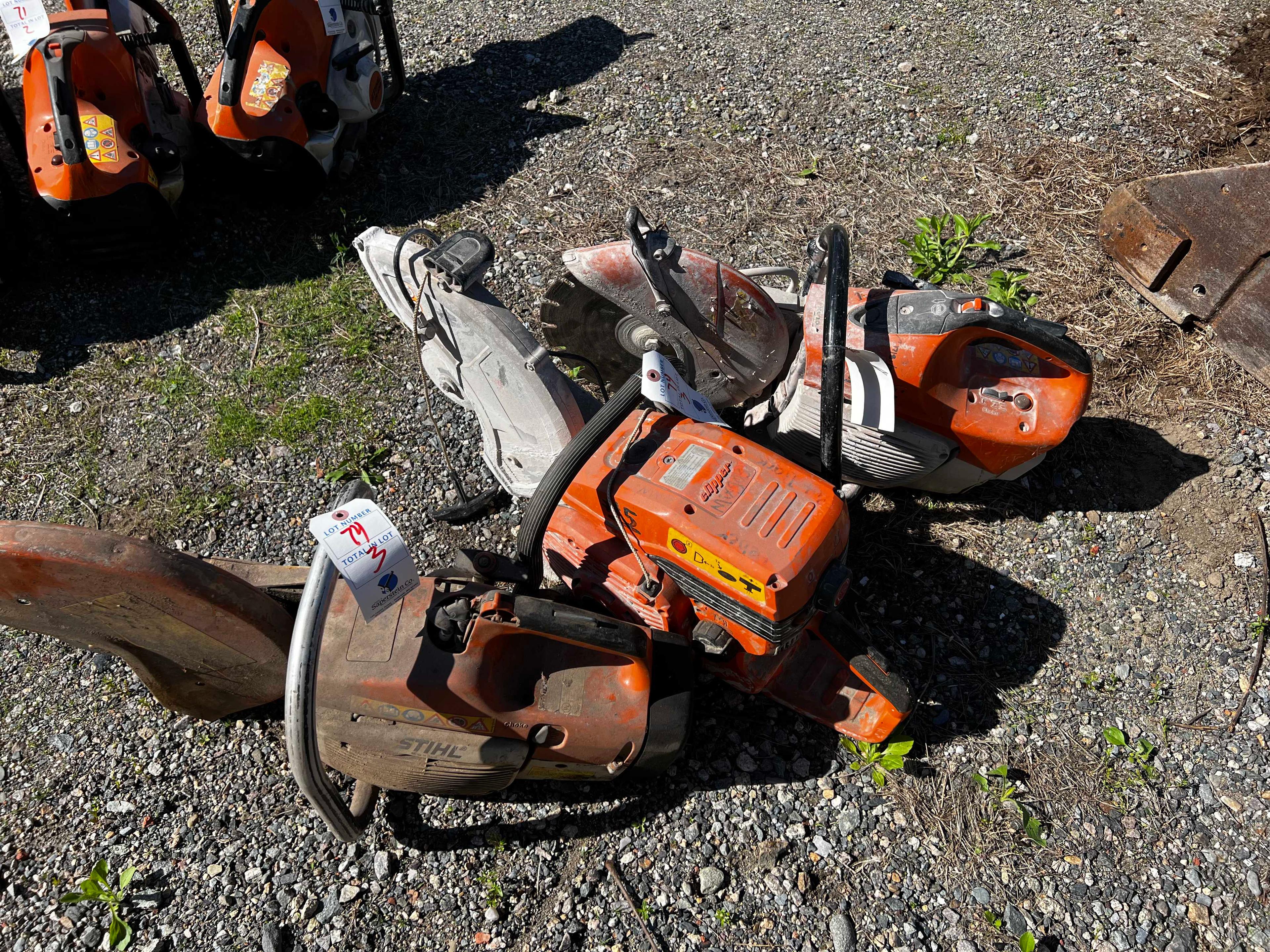 {LOT} (3) Asst. Gas Powered Demo Saws