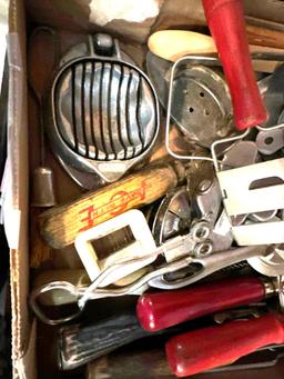 Aluminum Measuring cups and Assorted Kitchen Tools from 1930's & 1940's