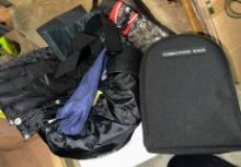 Bag Full of Motorcycle Helmet Bags, Straps and more