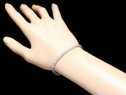 18k White Gold 7.50ct Diamond Bracelet