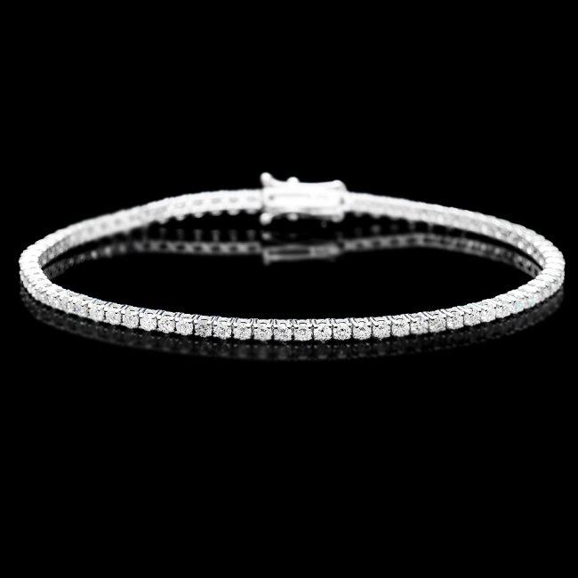 18k White Gold 3.20ct Diamond Bracelet