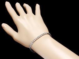 18k White Gold 8.00ct Diamond Bracelet