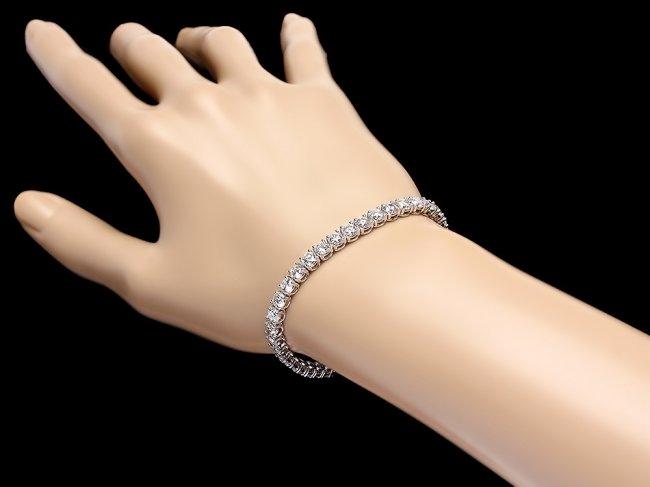 18k White Gold 11.50ct Diamond Bracelet