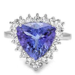 14k Gold 3.00ct Tanzanite 0.70ct Diamond Ring