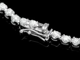 18k White Gold 10.20ct Diamond Necklace