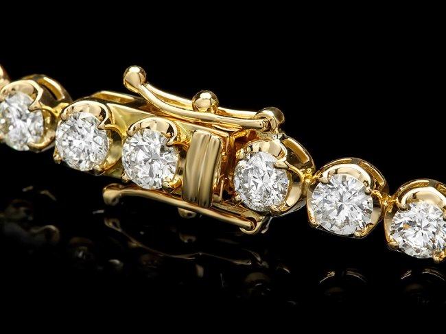 18k Yellow Gold 7.60ct Diamond Bracelet