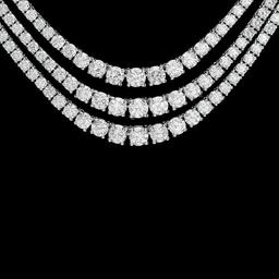 18k White Gold 23.10ct Diamond Necklace