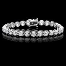 18k White Gold 9.50ct Diamond Tennis Bracelet