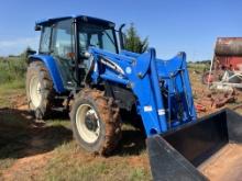 NH TL90 TRACTOR W/ NH LOADER, C/A, 4X4, 864 HRS.