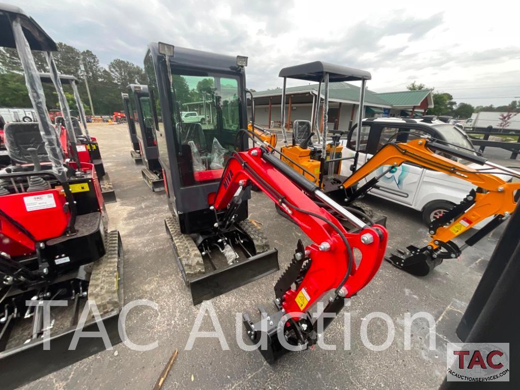 New MIVA VA13C Enclosed Cab Mini Excavator