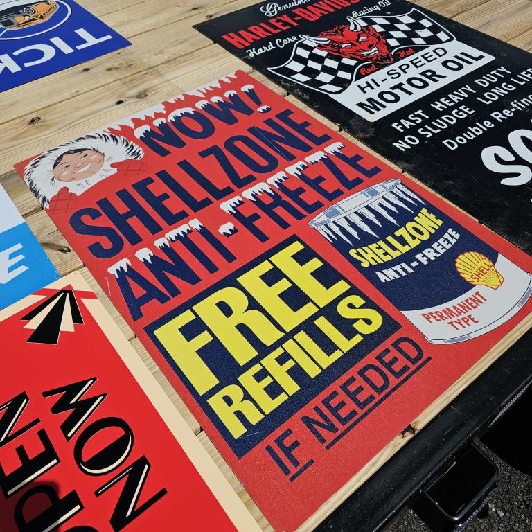 Shellzone Metal sign