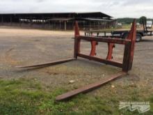 PHILLIPS 8' QUICK HITCH FORKS FOR WHEEL LOADER