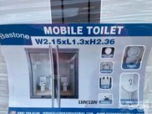 2.15 X 1.3 X 2.36 METERS MOBILE TOILET