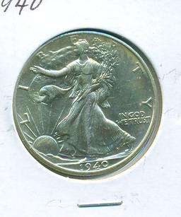 1940 WALKING LIBERTY HALF