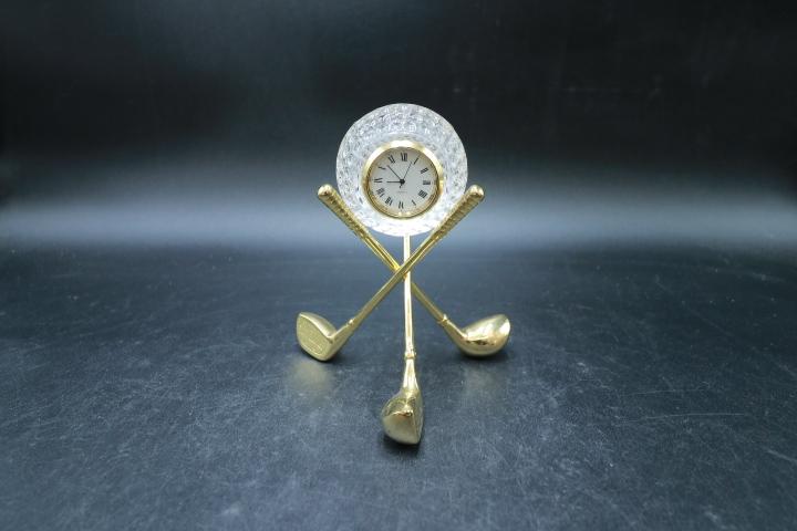 Golf Crystal Clock