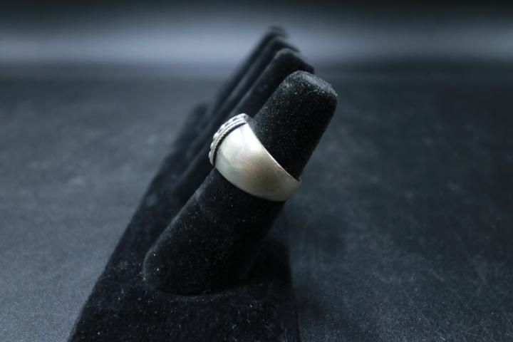 Sterling Silver Wide Band Ring