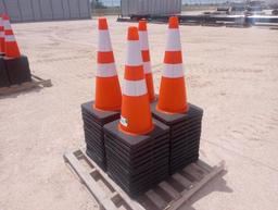 (50) Unused Safety Traffic Cones