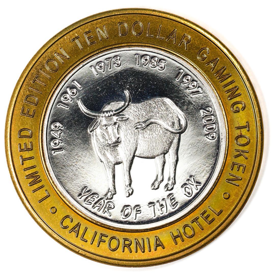 .999 Silver Sam Boyd's California Hotel $10 Casino Limited Edition Gaming Token