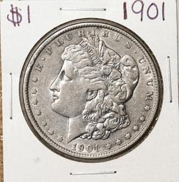 1901 $1 Morgan Silver Dollar Coin