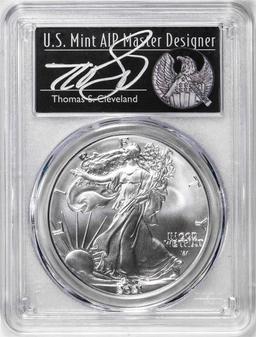 2021 Type 2 $1 American Silver Eagle Coin PCGS MS70 Cleveland Signature FDOI