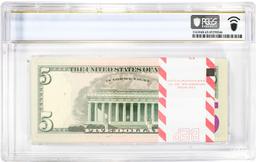 Pack of 2017A $5 Federal Reserve STAR Notes Richmond Fr.1998-E* PCGS Gem UNC 65PPQ